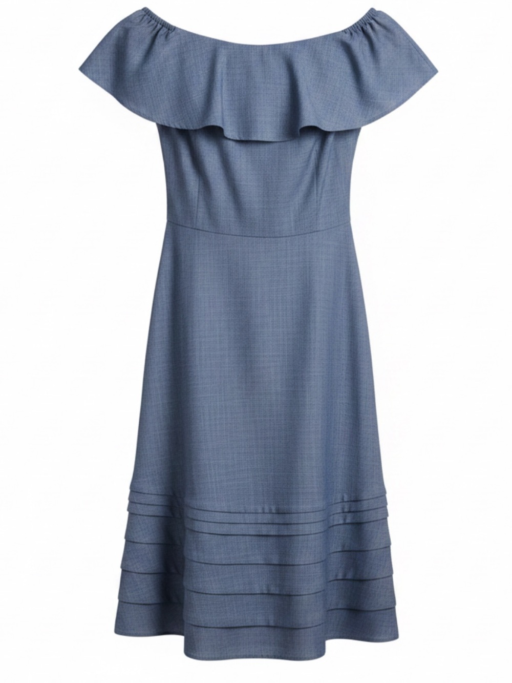 Banana Republic Off-Shoulder Midi Dress in Blue